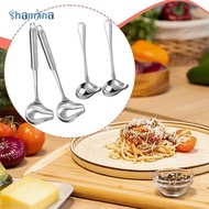 Shamjina 4x Sauce Ladle with Pouring Spout Durability, Easy to Clean, Sturdy Versatile, Premium, Sta