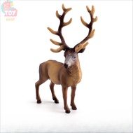 Children's Toys Simulated Wild Animal Elk Model Static Desktop Ornament