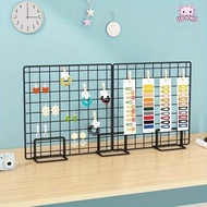 SOONA Storage Rack, Grid Frame Metal Display Rack, Modern Grid with Base Jewelry Booth Rack For Grid