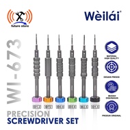 IPHONE WEILAI WI-673 SCREWDRIVER SET PRECISION SCREWDRIVER KIT (T2)1.2/(Y)0.6/(*)0.8/(+)2.5/(+)1.5/(