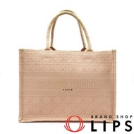 Dior Book Tote 中型帆布女士手提包 M1296ZREY 二手 Rose Devant