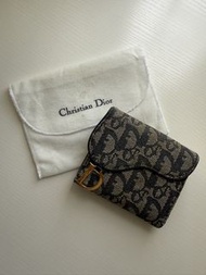 Dior saddle 藍色牛仔布Vintage銀包