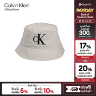 CALVIN KLEIN หมวก Bucket ผู้ชาย Ckj Large Monogram รุ่น 4G5018G YAE - สีขาวงาช้าง