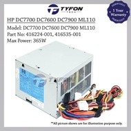 HP DC7700 DC7600 DC7900 ML110 G5 365W Power Supply PSU 416224-001 416535-001 PS-6361-4HFD (Refurbish
