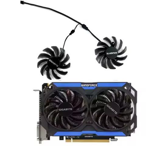 NEW 75MM 3PIN GTX 960 GPU Fan, T128010SM For GIGABYTE GeForce GTX 960, GTX 950, GV-N960OC, GV-N950WF