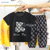 HITAM Girls Suits 1 2 3 4 5 6 7 8 Years Old BB10 Black 90 (01 Years) trendy E4G9 Cheapest NEW BEST S
