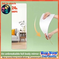 [SG in stock] Mirror Full Length acrylic mirror/soft mirror/wall mirror/full length mirror/mirror sticker/full body mirror/mirror sticker wall/sticker mirror/wall self-adhesive acrylic bathroom mirror toilet mirror