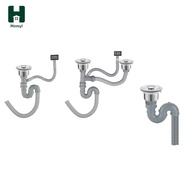 [Homyl] Sink Drain Pipe Drainage Pipe Sink Strainer Easy to Install Deodorant Drain Pipe Sink Drain 