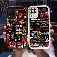 Q-89 Fashion Rock Black white Case for Samsung Galaxy A12 M12 F12 5G