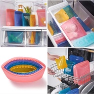 Tupperware Silicone Bags 2.9L 1.8L 1L 500ml 300ml 980ml 1.6L silikon Fridge Freezer Oven Microwave