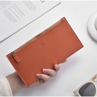 Thin Genuine Leather Texture Wallet Ladies High-End Clutch Mobile Phone Bag Card Holder Exquisite Th