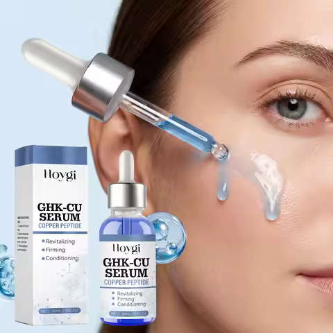 Copper Peptide Facial Serum Moisturizing Without Greasiness Stabilizing Restoring Liquid Hydrolyzed 
