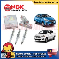 NGK AUTOMOTIVE CAR ENGINE PARTS LASER IRIDIUM SPARK PLUG MITSUBISHI MIRAGE ATTRAGE (3PCS) (LZFR5BI-1