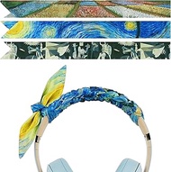 Geekria Silk Famous Paintings Headband Cover Compatible with Sony WH-1000XM6, INZONE H7, H9, Beats S