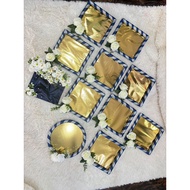 Engagement tray, decorated tray gift plate 11 inch