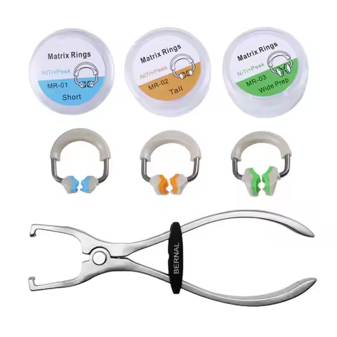 Dental Matrix Bands NITI Metal Matrices Clamp Ring 3D Premier Ring Placement Forcep Sectional Contou
