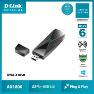 D-Link DWA-X1850 AX1800 Wi-Fi 6 USB 3.0 Adapter ตัวรับสัญญาณ USB Wi-Fi 6 รุ่นใหม่ล่าสุด 2021 ความเร็
