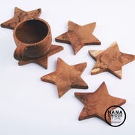 STARLA -/ Wooden Coaster / Wooden Coaster Cup Coaster