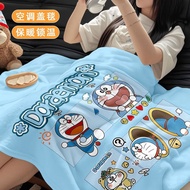 Anime Doraemon Flannel Blanket Summer Thin Dormitory Bedroom Nap Blanket Office Air Conditioning Bla