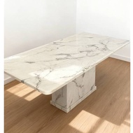 full marble meja dining table 5ft 6ft 7ft