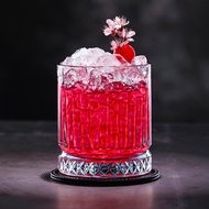 Retro Style Elysia Rock Glass, Glass, Whiskey Glass, Rock Glass