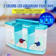 Betta Tank. Single tower &amp; 3 compartment fish tank with light. Ideal for keeping betta or small fish.