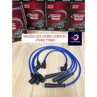 HOS - CAR PLUG WIRE SET / PLUG CABLE SILICONE - MAZDA 323 / FORD LASER E3 (7MM) Y1980