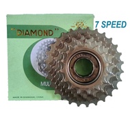 7 Speed Bicycle Freewheel Kriwil Gear. THREAD. DIAMOND DIAMOND