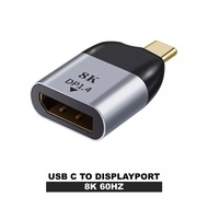 USB C to DP DisplayPort VGA MiniDP HD Adapter 8K@60Hz Compatible with 8K 4K 2K 1080P for Monitor Sur