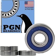 (4 Pack) PGN 6303-2RS Sealed Ball Bearing - C3-17x47x14 - Lubricated - Chrome Steel