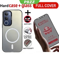 Ceramic Privacy Resistant Tempered Glass Case for vivo v40 lite Y19S 4G y29s y29t y04 Y04S 4G Y21D Y