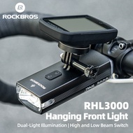 ROCKBROS Bicycle Light Hanging Front Light Strong Light Hoisting Flashlight 3000 Lumens Road Mountain Night Riding Headlight