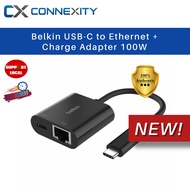 Belkin USB-C to Ethernet + Charge Adapter 100W INC019btBK Belkin USB C Ethernet Adapter Belkin 100w 