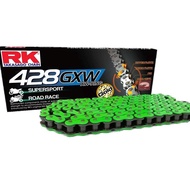 RK Takasago Chain 428GXW (Neon Green)