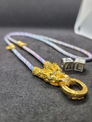 泰國佛牌繩（金色龍頭幻彩三掛）