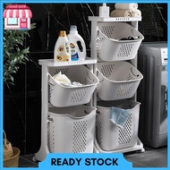 2/3 Tier Laundry Basket Bathroom Storage Basket/2/3 Tingkat Bakul Baju