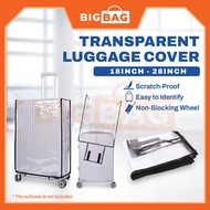 Transparent Luggage Cover Thick Cover Luggage Cover Protector Sarung Luggage Bag Cover Sarung Beg Lu