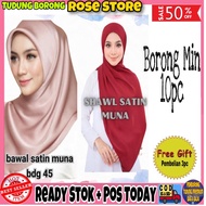 RoseStore🇲🇾Shawl Satin Muna Bawal satin muna b45 Pemborong tudung Bawal tudung murah bawal murah sha