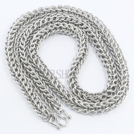 s2shop สร้อยคอสแตนเลสแท้ สร้อยคอพระ ลายข้าวโพด ห้อยพระได้ 1 องค์ ความกว้าง 10 มม.ความยาว 16 18 20 22