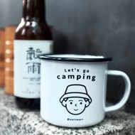 【24H出貨】露營男 琺瑯杯 露營