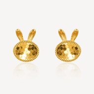 916 Gold Rabbit Earring