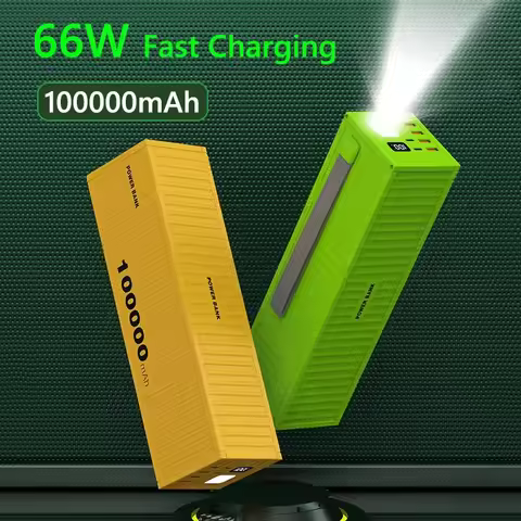 Power Bank 100000mAh 66W Fast Charging Portable Charger Powerbank 100000 for iPhone Samsung Huawei X