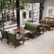 Milk Combination Clear Bar Table Chair Hotel Sofa Tea Shop Bar Card Holder Retro Commercial Cafe Lei