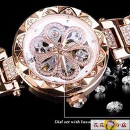 【24H出貨】女錶 手錶 品牌富西尼全自動機械表女士禮物時尚休閑水鉆鏤空機械表女生手表  露天市集  全台最大的網路購物