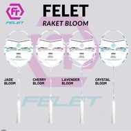 Racket Badminton FELET BLOOM CHERRY CRYSTAL JADE LAVENDER 31LBS ORI FELET