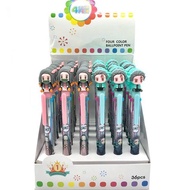 New 4 Colors Cute Anime Demon Slayer Kimetsu No Yaiba Kamado Tanjirou Nezuko Ballpoint Pen Kawaii Rollerball Pen School Office Supply kids Gift Stationery