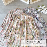 MOELA DRESS RICIVA JIKIA LIFPI CIVITA SIMUA MOTIF FULL BUTTON DRESS LD 110 105 cm PREMIUM RAYON COTT