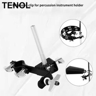 [TENOL] Cowbell Stand Extension Clip Cowbell Clamp Percussion Instrument Accessory