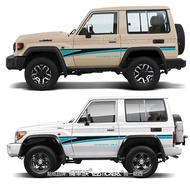 Toyota Land Cruiser LJ70 BJ73 74 Car Decal Stripe Colorful Strip Automobile Sticker Customizable Bod