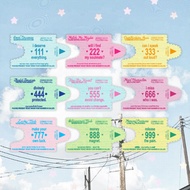 angel number ticket waterproof journal sticker